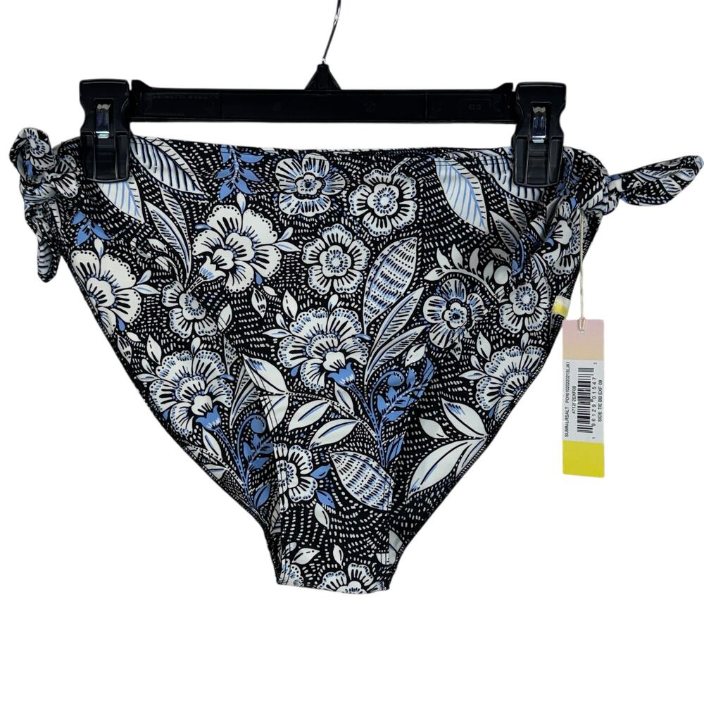Summersalt SZ 8 The Tie Bikini Classic Swim Bottoms Floral Lined Mid-Rise Multi